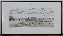 Rachael Ann Le Bas, Walberswick Ferry, two-tone etching