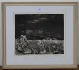Philip Reeves, Rollright Stones, etching with aquatint