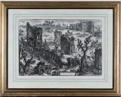 Veduta delle Terme di Tito… by Giovanni Battista Piranesi, engraving, sold Oct 2020