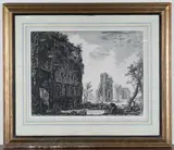 Giovanni Battista Piranesi, Veduta degli Avanzi della Circon ferenza delle antiche Fabbriche di una delle Piazze della Villa Adriana oggidi chiamata Piazza d'oro' (Hadrian's Villa)