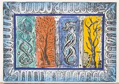 Anthony Lysycia, Eden, 1994, colour lithograph