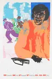 Ronald B. Kitaj, Kenneth Koch Peasant, colour screenprint circa 1971