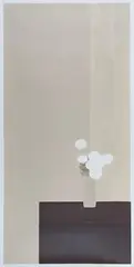 Bernard Cathelin, Grand Tokonoma aux Roses Blanches, lithograph in colours on wove paper circa 1990