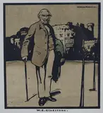 William Nicholson, W.E. Gladstone', from Twelve Portraits, lithograph circa 1899