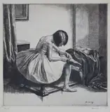 Herbert Johnson Harvey, A Child of the Ballet, etching