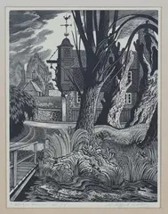 Clifford Webb, Abinger Hammer, wood-engraving circa 1935