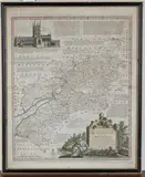 Emanuel Bowen, An Accurate Map of the County of Gloucester, divided into Hundreds, engraving