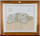 John Cary, A New Map of Sussex, divided into Hundreds, engraving with period hand-colouring published 1811