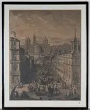 Giuseppe Vasi Corleone, La Veduta della Basillica di S. Maria Maggiore dalla parte verso le quattro fontane, engraving