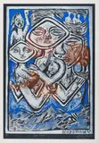 Juliette Goddard, Life I want, linocut with mixed media
