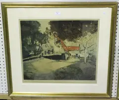 Maurice Langaskens, Le Printemps, colour etching