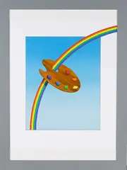 Patrick Hughes, Palette, colour print