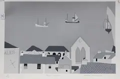 David Humphreys, Cornish Harbour, screenprint on BFK Rives wove paper