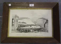 This Print in Commemoration of the Opening of the Shoreham Branch of the London & Brighton Railway by Henry George Hine, stone lithograph, sold Jan 2020
