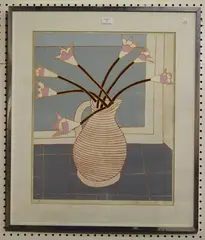 Bryan Pearce, Belladonna Lilies, colour screenprint