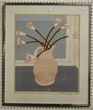 Bryan Pearce, Belladonna Lilies, colour screenprint