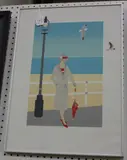 Linda Hill, Rendezvous, pochoir print