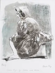 Paula Rego, Jane Eyre, 21st century lithograph with hand-colouring