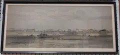 Kell Brothers, Panorama of Worthing Seafront, lithograph with near period hand-colouring