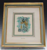 Joan Miró, Horse and Figure, etching with aquatint