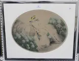 Les Hortensias (Hydrangeas) by Louis Icart, etching with drypoint and aquatint, sold May 2019