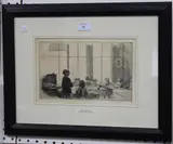 Eileen Soper, Lunchtime at School II, etching