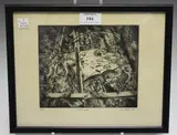 Gus Cummins, Dark Space, etching