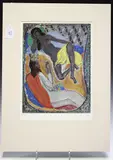 Edward Wolfe, Rise up my Love…' and 'My Beloved is Mine…', two 20th century lithographs, from the Song of Songs series printed by Adrian Lack and published by the Senecio Press circa 1980
