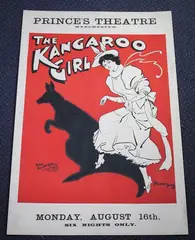 Howard Davie, The Kangaroo Girl' (Poster for the Production at Prince's Theatre, Manchester), colour lithograph