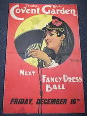 Stewart Browne, Next Fancy Dress Ball' (Poster for the Theatre Royal Covent Garden), colour lithograph