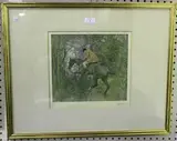 Alfred Munnings, The Gap, colour print