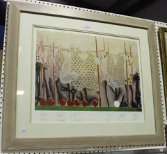 Mackenzie Thorpe, Maximum Break, colour print