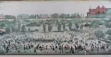 Peel Park by L. S. Lowry, colour print, sold Feb 2019