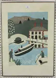Julian Trevelyan, The Lock Keeper's Cottage, colour lithograph on wove paper