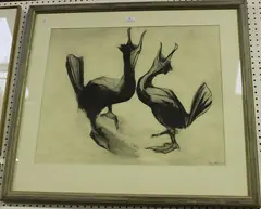 Kim Atkinson, Shag Dance, mixed media etching