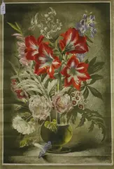 Gerald Cooper, Striped Lily, colour lithograph