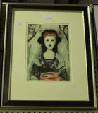 Nicola Slattery, Kimono, 21st century etching with aquatint