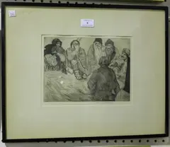 Warwick Reynolds, The Stranger, etching