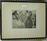 Warwick Reynolds, The Stranger, etching