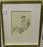 James Abbott McNeill Whistler, The Winged Hat, monochrome lithograph