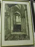 Valerie Thornton, Romanesque Church, Segovia, etching with aquatint