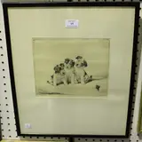 Diana Thorne, The Problem Play, monochrome etching