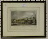H Austen, Travelling on the Liverpool and Manchester Railway, lithograph by Baird