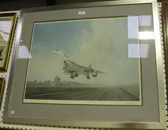 Gerald Coulson, Concorde Taking Off, colour print