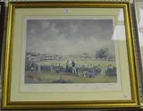 Jocelyn Galsworthy, St. Lawrence Ground, Canterbury, colour print