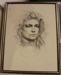 Pietro Annigoni, Stefania, lithograph