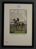 An Old Slave by Jack Butler Yeats, hand-coloured woodcut, sold Oct 2018