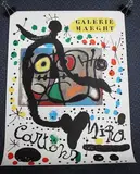 Cartones' (Poster for the Exhibition at Galerie Maeght) by Joan Miró, colour lithograph, sold Oct 2018