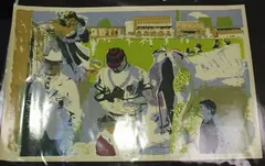 Edwin La Dell, MCC at Lord's, colour lithograph