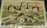 Michael Rothenstein, Timber Felling in Essex, colour lithograph